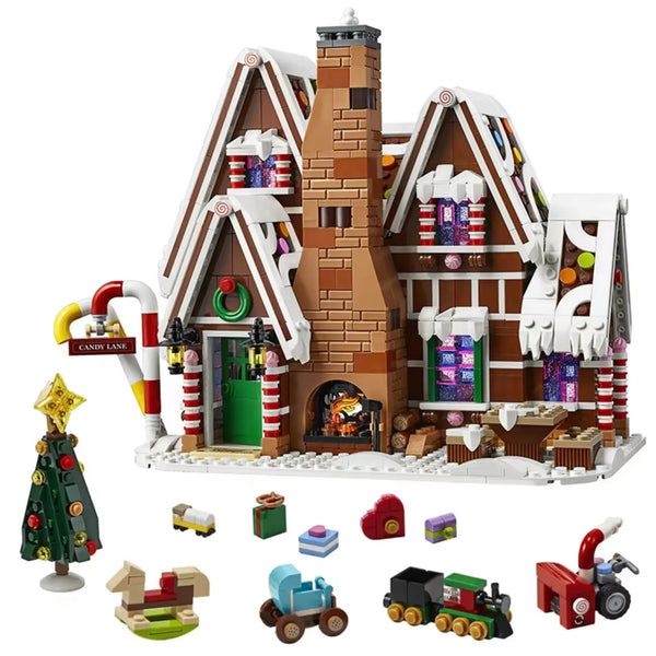 Gingerbread House Building Blocks - Festive Holiday Edition