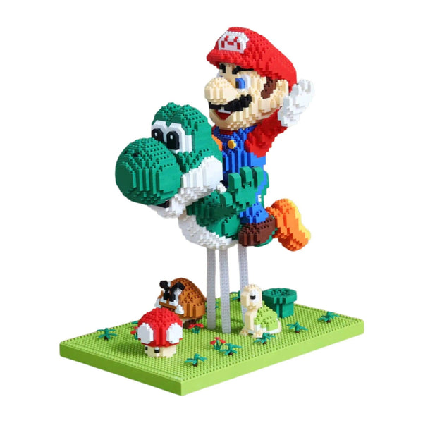 Mario Bros and Flying Yoshi Building Blocks