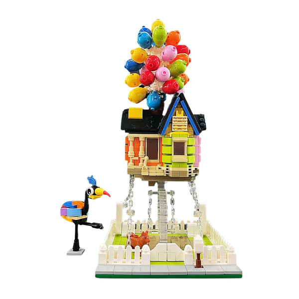 Up House with Balloons Building Blocks Set